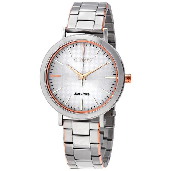 FX04288B NWT Citizen Fashion Ladies Eco-Drive Steel Authentic Watch - Picture 1 of 3